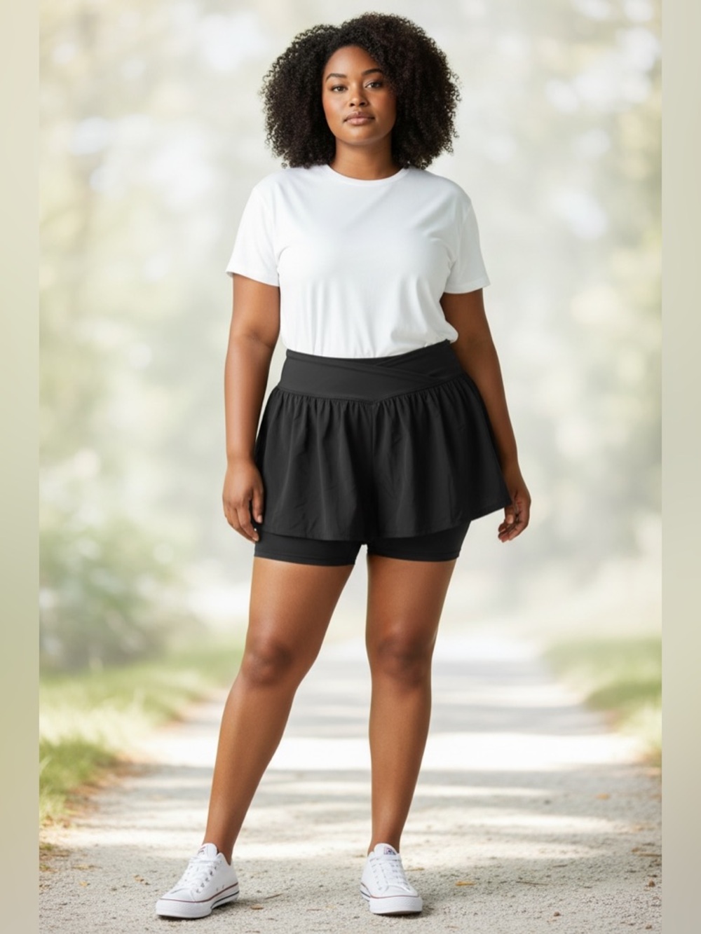 Aero Cross Front Flutter Active Shorts